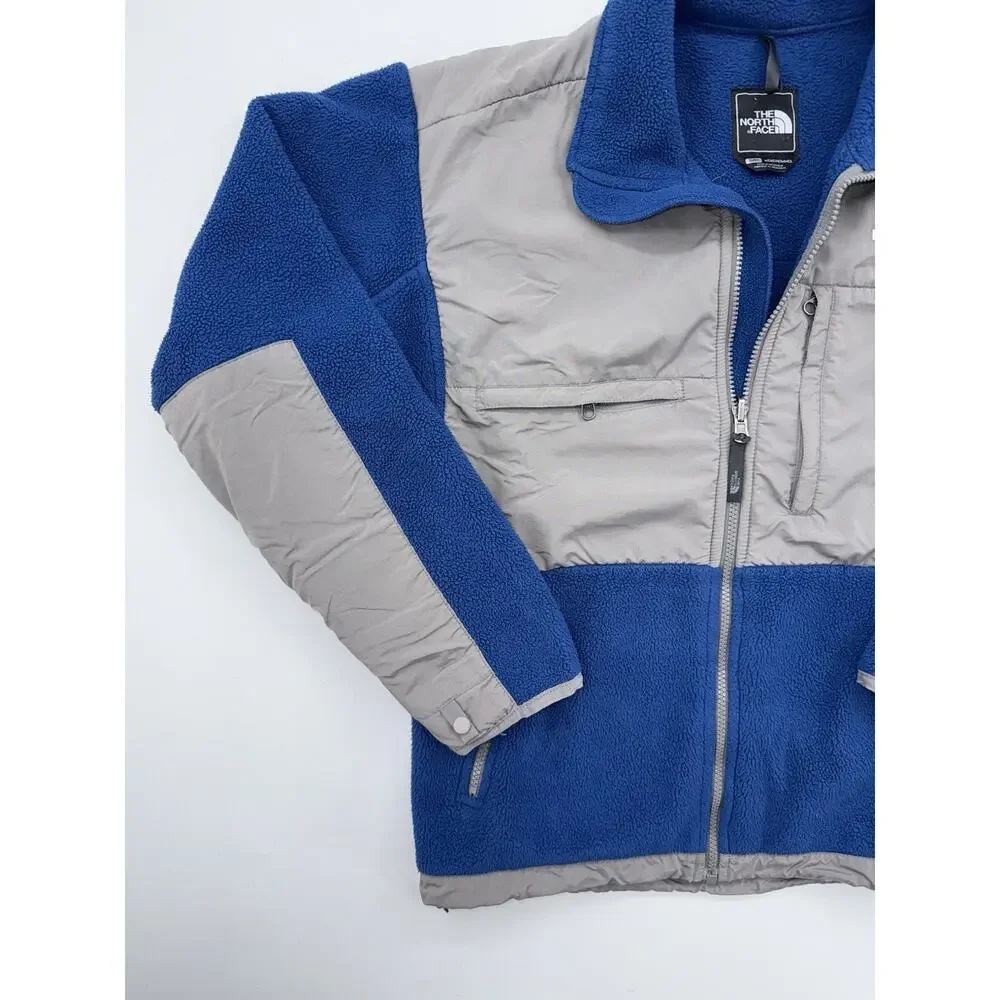 The North Face Denali Polartec Fleece Jacket Vented A193 Grey Blue Men's Small